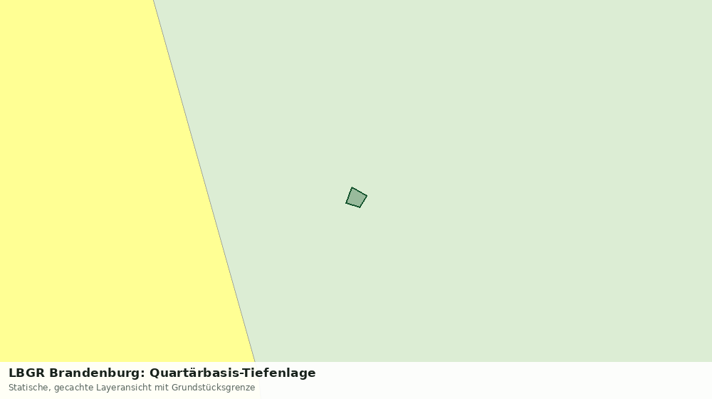 Statische Kartenansicht: LBGR Brandenburg: Quartärbasis-Tiefenlage
