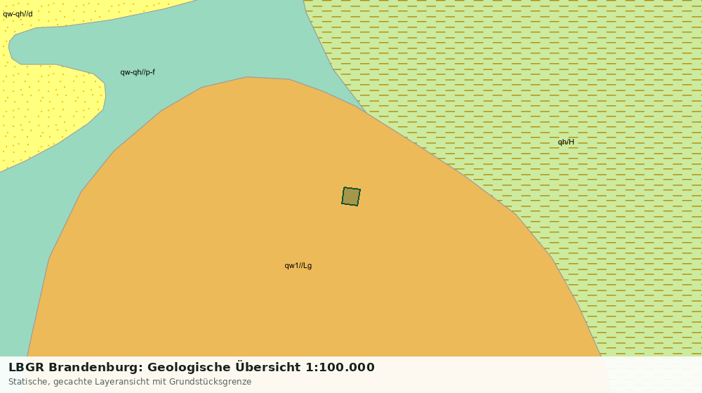 Statische Kartenansicht: LBGR Brandenburg: Geologische Übersicht 1:100.000