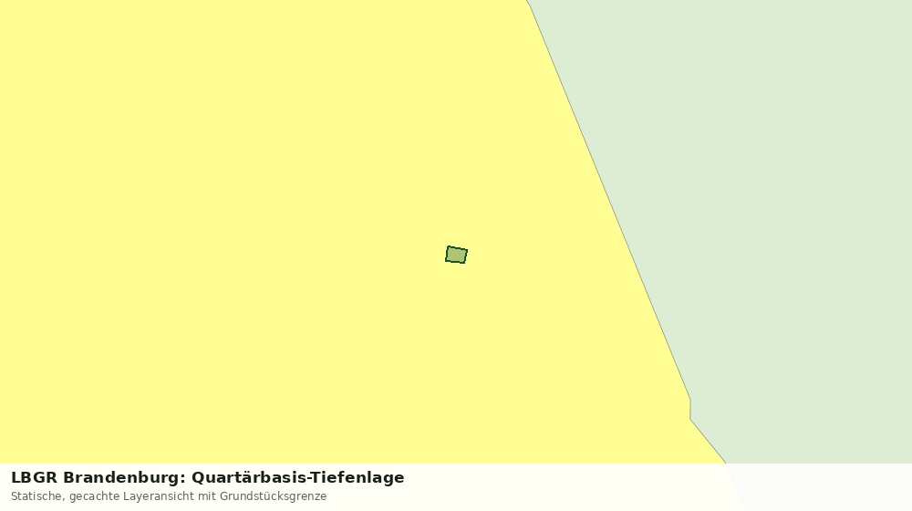 Statische Kartenansicht: LBGR Brandenburg: Quartärbasis-Tiefenlage