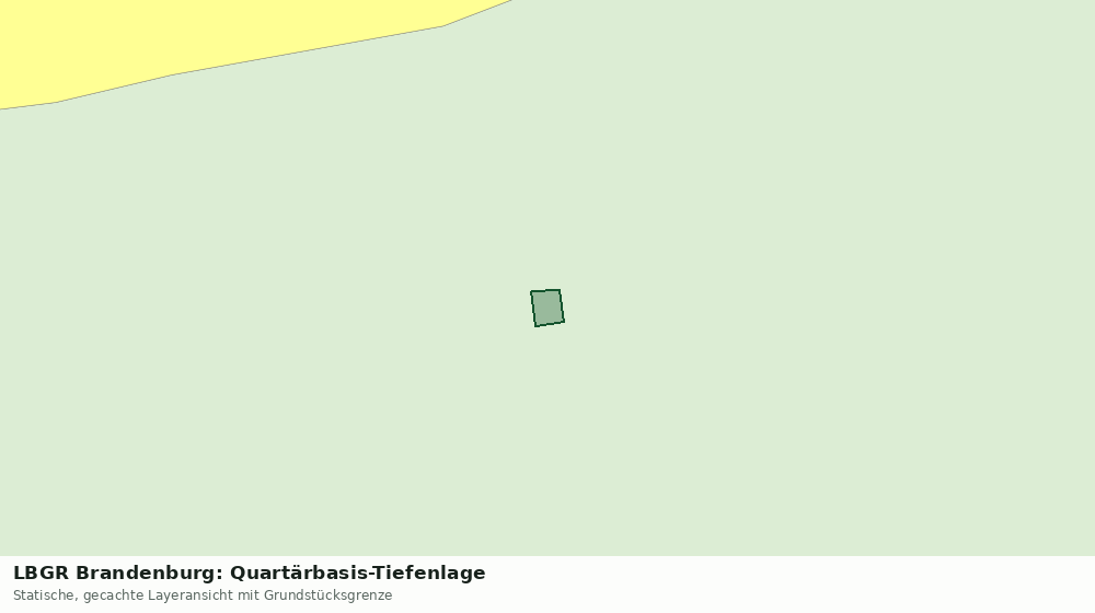 Statische Kartenansicht: LBGR Brandenburg: Quartärbasis-Tiefenlage
