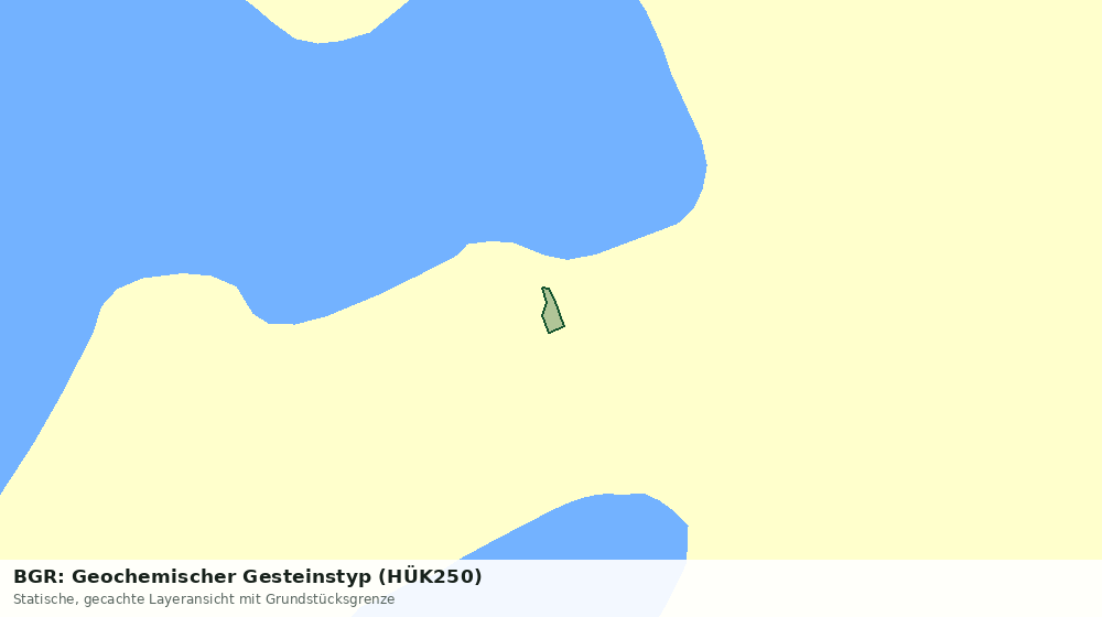 Statische Kartenansicht: BGR: Geochemischer Gesteinstyp (HÜK250)