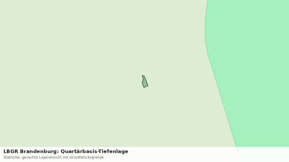 Statische Kartenansicht: LBGR Brandenburg: Quartärbasis-Tiefenlage