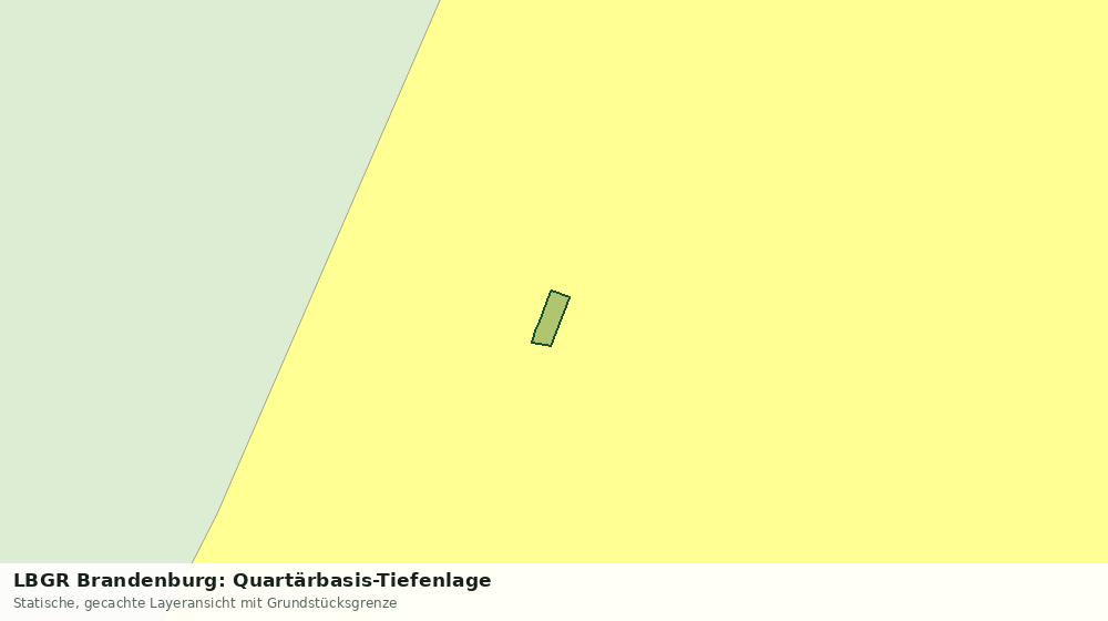 Statische Kartenansicht: LBGR Brandenburg: Quartärbasis-Tiefenlage