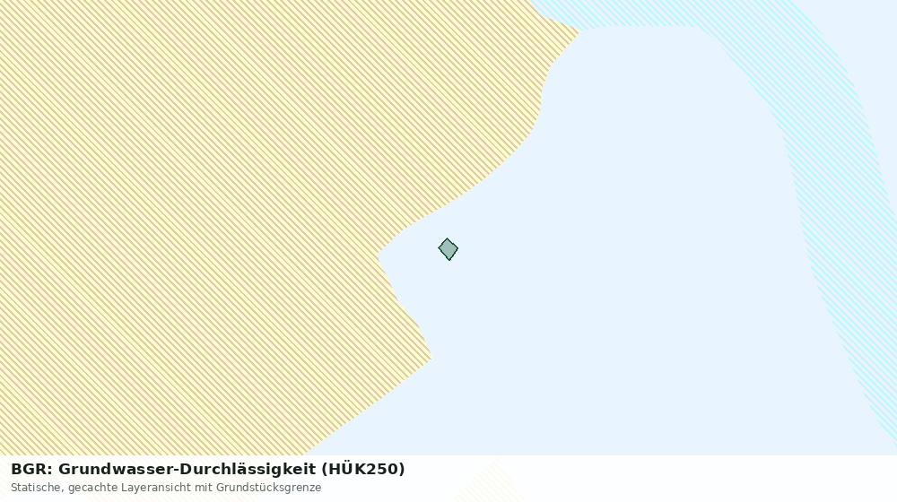 Statische Kartenansicht: BGR: Grundwasser-Durchlässigkeit (HÜK250)