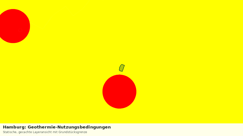 Statische Kartenansicht: Hamburg: Geothermie-Nutzungsbedingungen