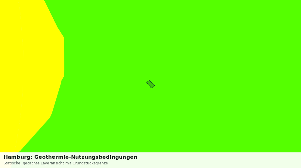 Statische Kartenansicht: Hamburg: Geothermie-Nutzungsbedingungen