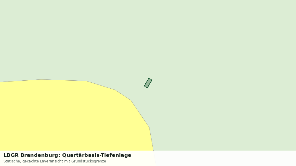 Statische Kartenansicht: LBGR Brandenburg: Quartärbasis-Tiefenlage