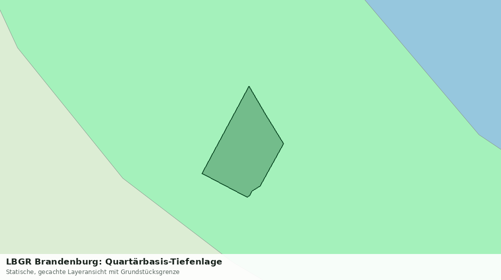 Statische Kartenansicht: LBGR Brandenburg: Quartärbasis-Tiefenlage