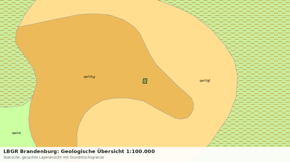 Statische Kartenansicht: LBGR Brandenburg: Geologische Übersicht 1:100.000
