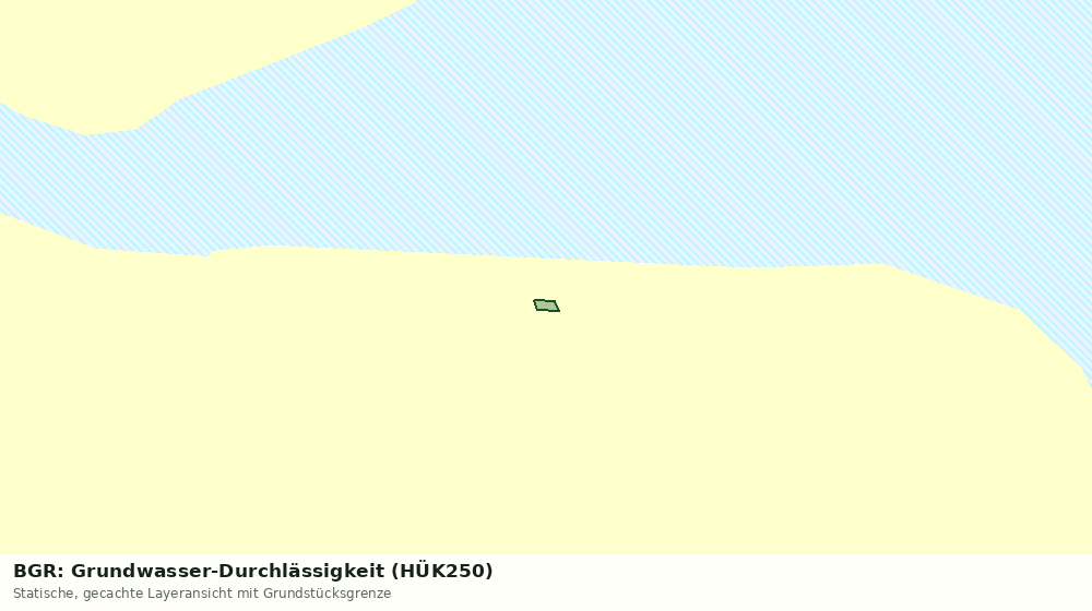 Statische Kartenansicht: BGR: Grundwasser-Durchlässigkeit (HÜK250)