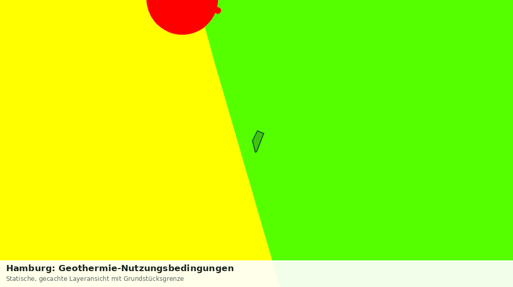 Statische Kartenansicht: Hamburg: Geothermie-Nutzungsbedingungen