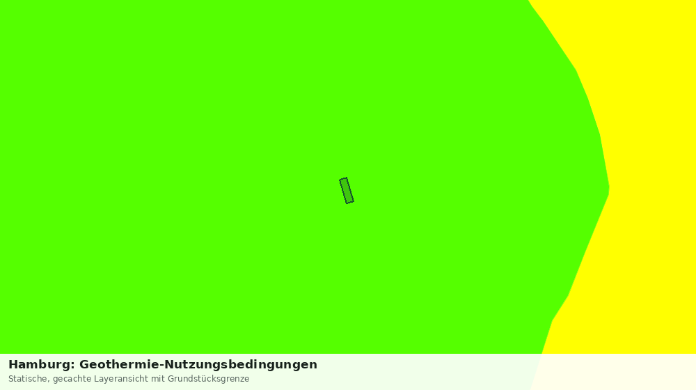 Statische Kartenansicht: Hamburg: Geothermie-Nutzungsbedingungen