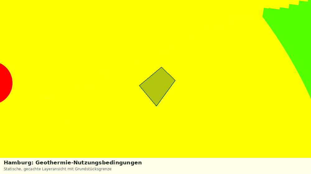 Statische Kartenansicht: Hamburg: Geothermie-Nutzungsbedingungen