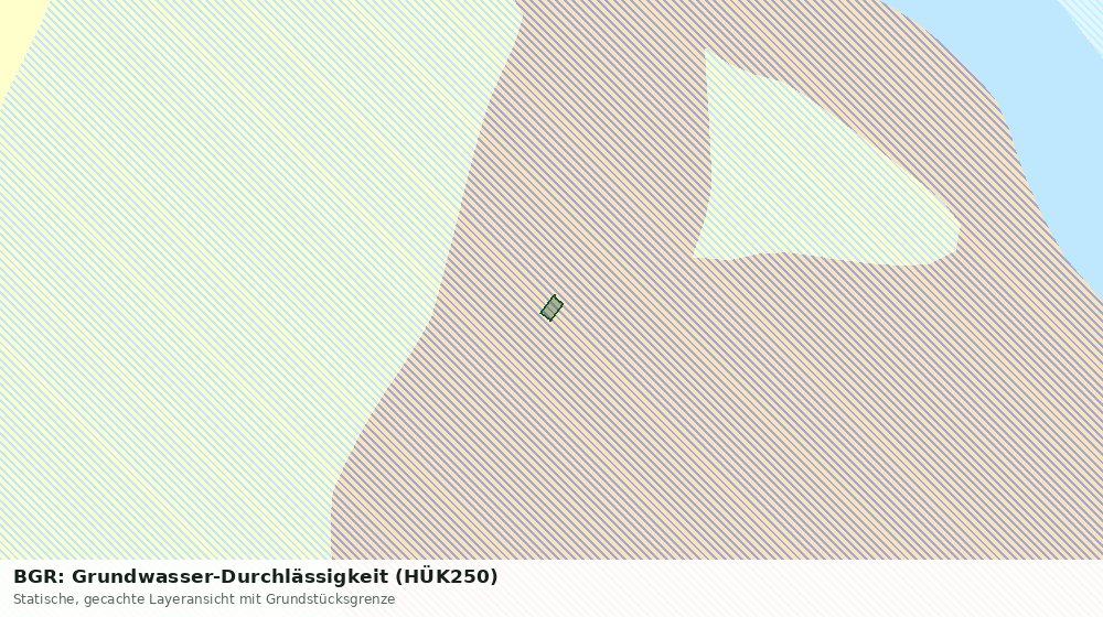 Statische Kartenansicht: BGR: Grundwasser-Durchlässigkeit (HÜK250)