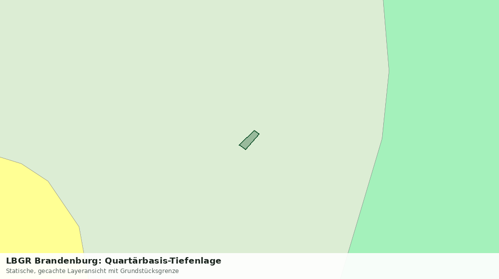 Statische Kartenansicht: LBGR Brandenburg: Quartärbasis-Tiefenlage