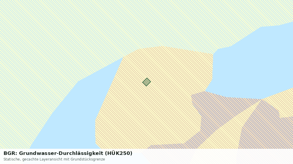 Statische Kartenansicht: BGR: Grundwasser-Durchlässigkeit (HÜK250)