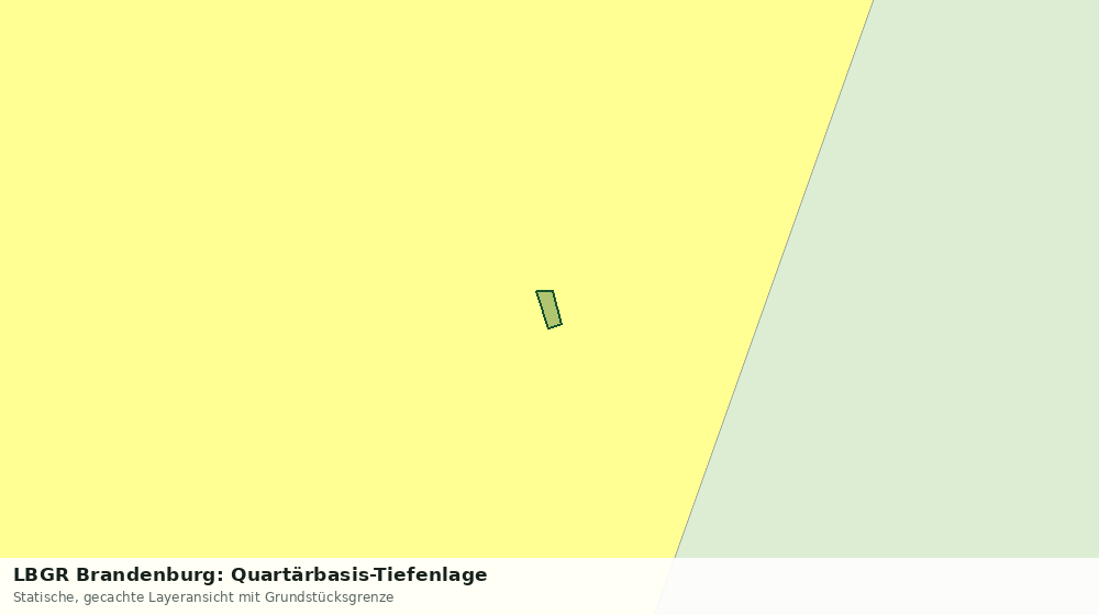Statische Kartenansicht: LBGR Brandenburg: Quartärbasis-Tiefenlage
