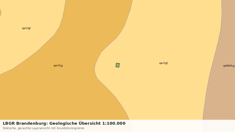 Statische Kartenansicht: LBGR Brandenburg: Geologische Übersicht 1:100.000