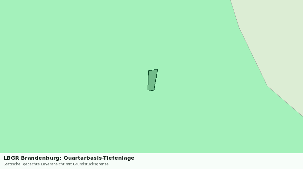 Statische Kartenansicht: LBGR Brandenburg: Quartärbasis-Tiefenlage