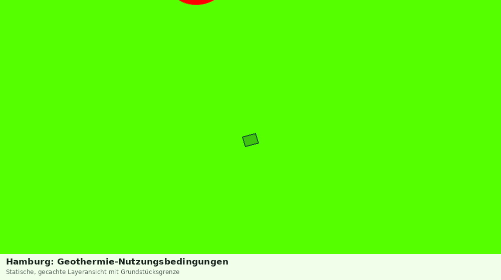 Statische Kartenansicht: Hamburg: Geothermie-Nutzungsbedingungen