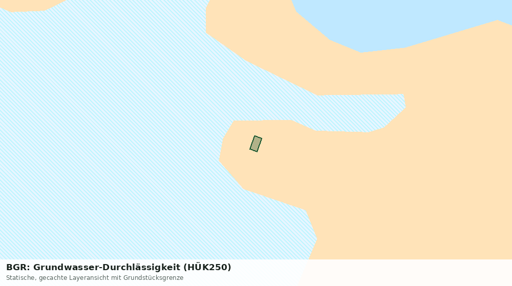 Statische Kartenansicht: BGR: Grundwasser-Durchlässigkeit (HÜK250)