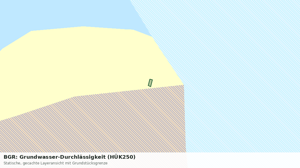 Statische Kartenansicht: BGR: Grundwasser-Durchlässigkeit (HÜK250)