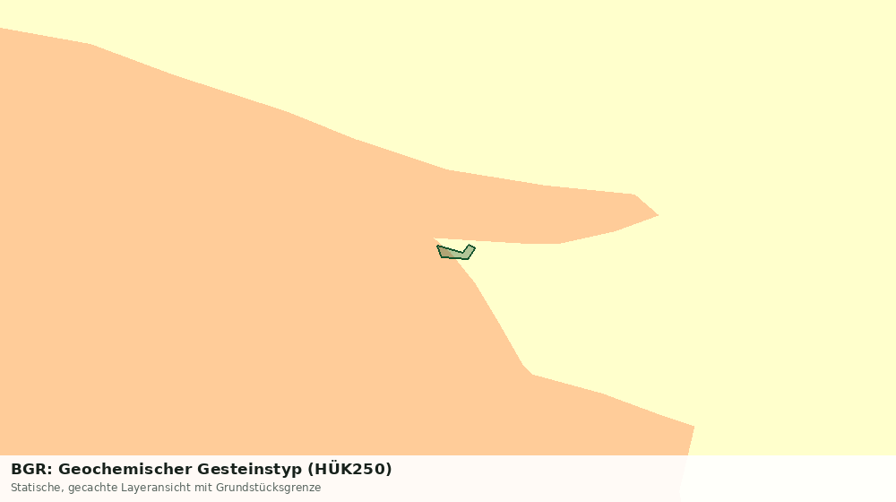 Statische Kartenansicht: BGR: Geochemischer Gesteinstyp (HÜK250)