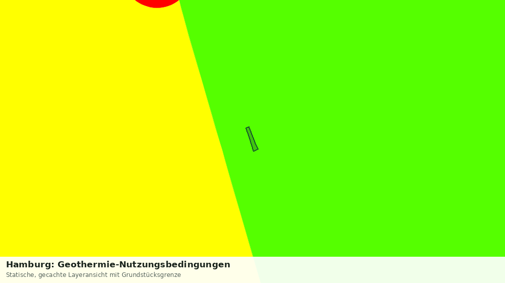 Statische Kartenansicht: Hamburg: Geothermie-Nutzungsbedingungen