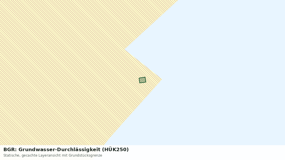 Statische Kartenansicht: BGR: Grundwasser-Durchlässigkeit (HÜK250)