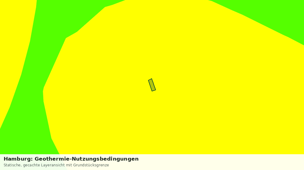 Statische Kartenansicht: Hamburg: Geothermie-Nutzungsbedingungen