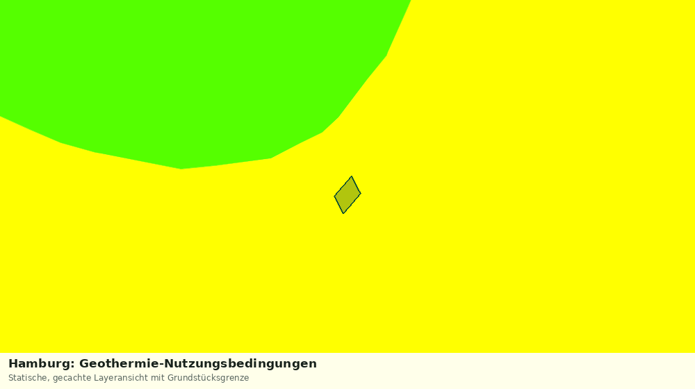 Statische Kartenansicht: Hamburg: Geothermie-Nutzungsbedingungen