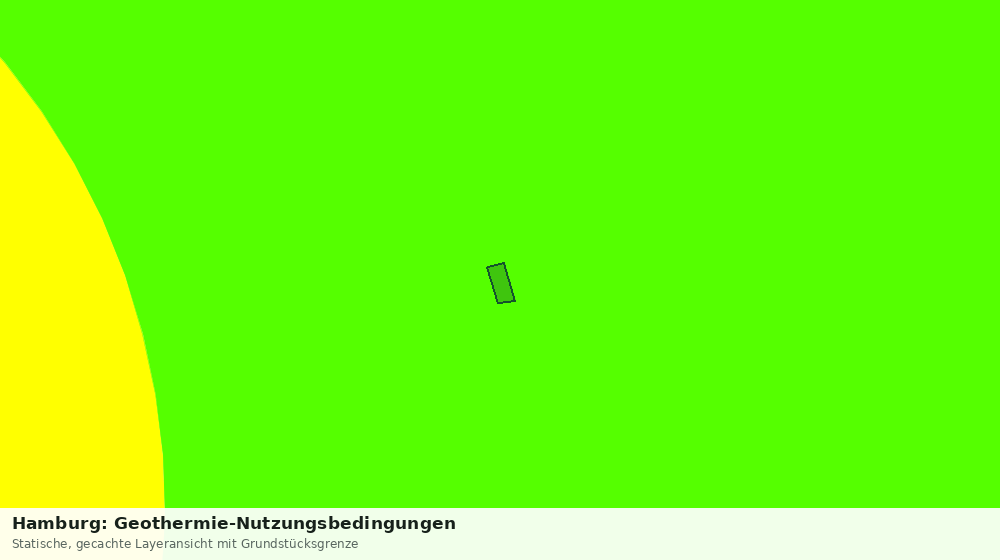 Statische Kartenansicht: Hamburg: Geothermie-Nutzungsbedingungen