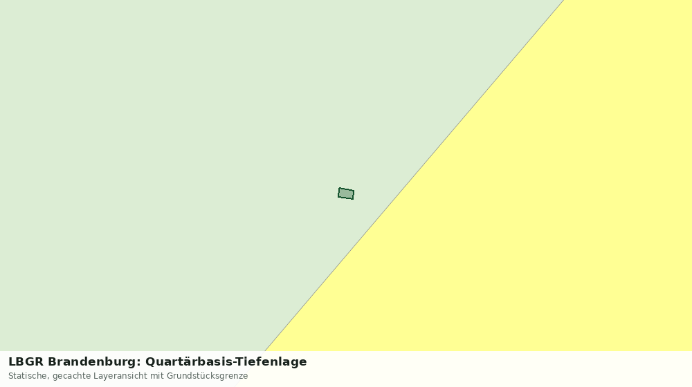 Statische Kartenansicht: LBGR Brandenburg: Quartärbasis-Tiefenlage