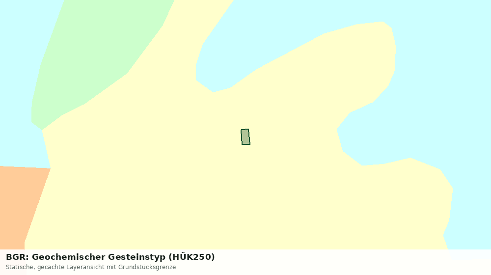 Statische Kartenansicht: BGR: Geochemischer Gesteinstyp (HÜK250)