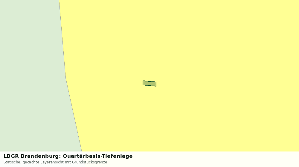 Statische Kartenansicht: LBGR Brandenburg: Quartärbasis-Tiefenlage