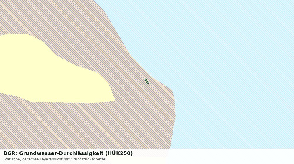 Statische Kartenansicht: BGR: Grundwasser-Durchlässigkeit (HÜK250)