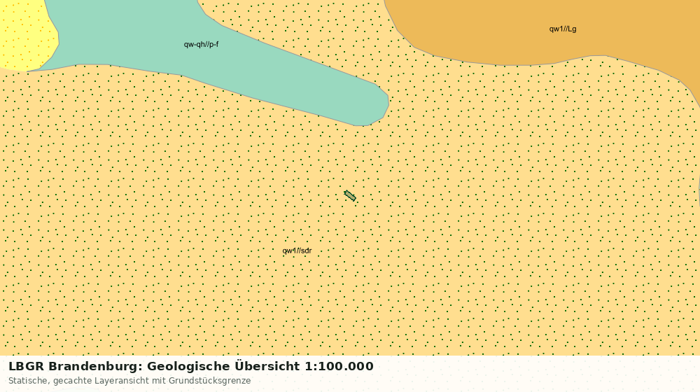 Statische Kartenansicht: LBGR Brandenburg: Geologische Übersicht 1:100.000