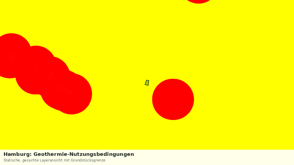 Statische Kartenansicht: Hamburg: Geothermie-Nutzungsbedingungen