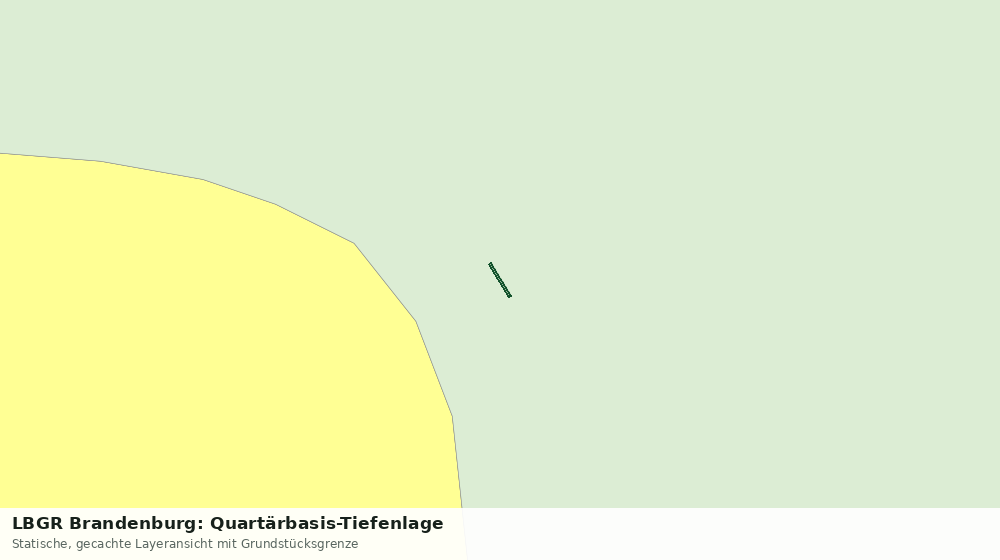 Statische Kartenansicht: LBGR Brandenburg: Quartärbasis-Tiefenlage