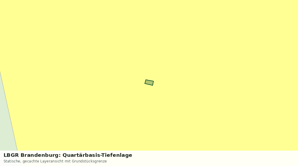 Statische Kartenansicht: LBGR Brandenburg: Quartärbasis-Tiefenlage