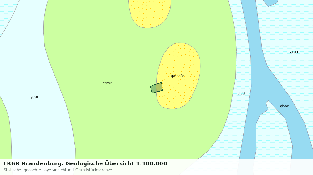 Statische Kartenansicht: LBGR Brandenburg: Geologische Übersicht 1:100.000