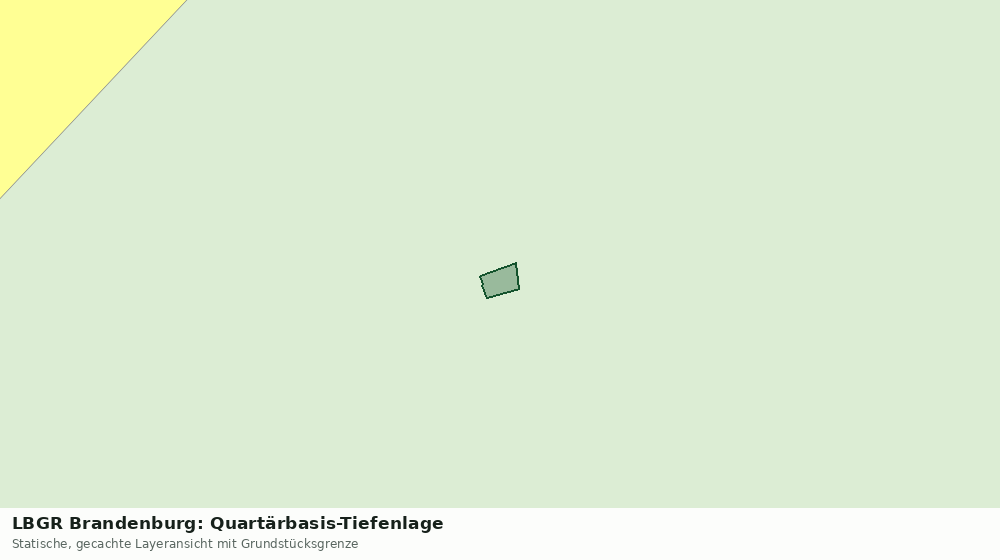 Statische Kartenansicht: LBGR Brandenburg: Quartärbasis-Tiefenlage