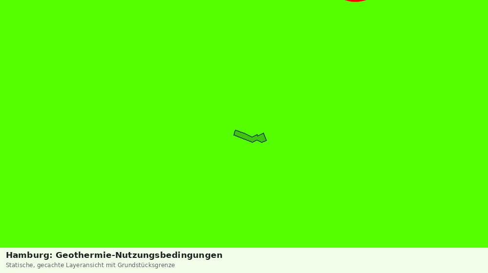 Statische Kartenansicht: Hamburg: Geothermie-Nutzungsbedingungen