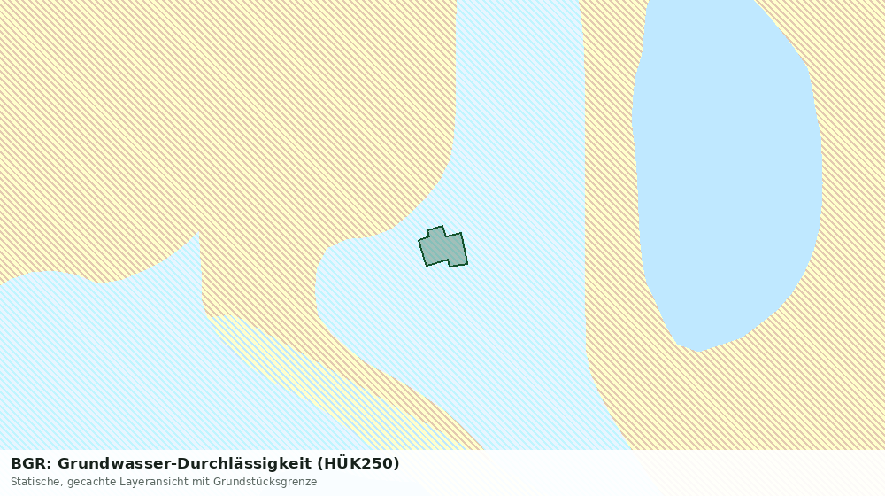 Statische Kartenansicht: BGR: Grundwasser-Durchlässigkeit (HÜK250)
