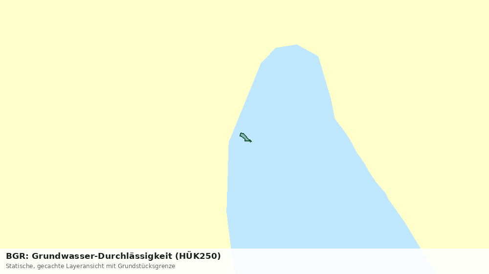 Statische Kartenansicht: BGR: Grundwasser-Durchlässigkeit (HÜK250)