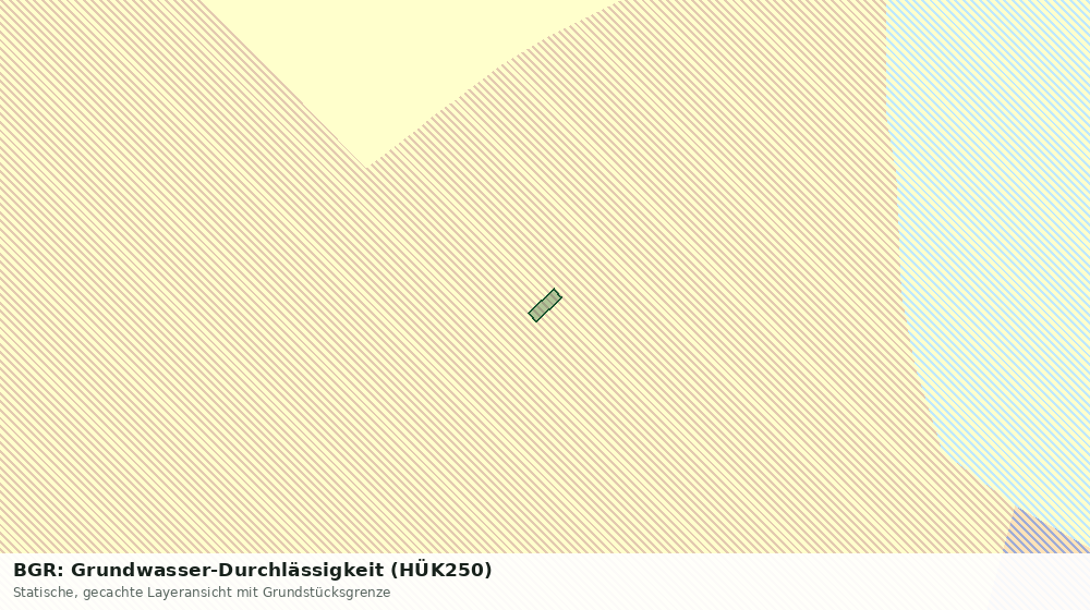 Statische Kartenansicht: BGR: Grundwasser-Durchlässigkeit (HÜK250)
