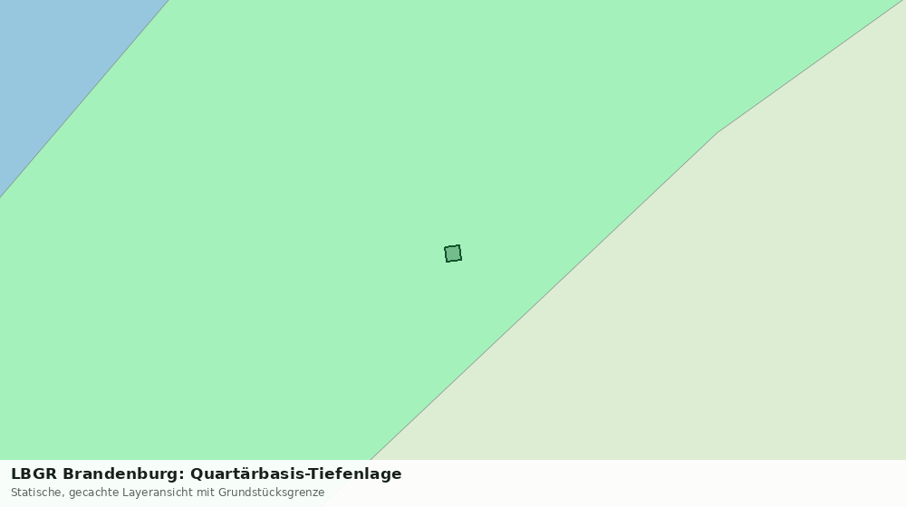 Statische Kartenansicht: LBGR Brandenburg: Quartärbasis-Tiefenlage