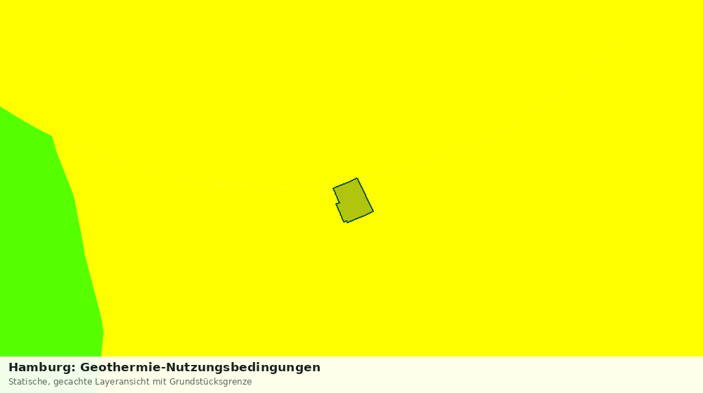 Statische Kartenansicht: Hamburg: Geothermie-Nutzungsbedingungen