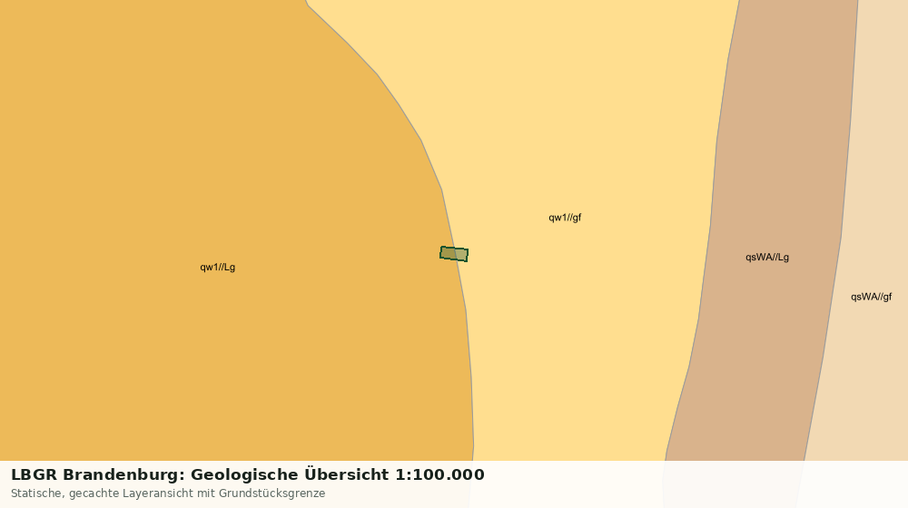 Statische Kartenansicht: LBGR Brandenburg: Geologische Übersicht 1:100.000