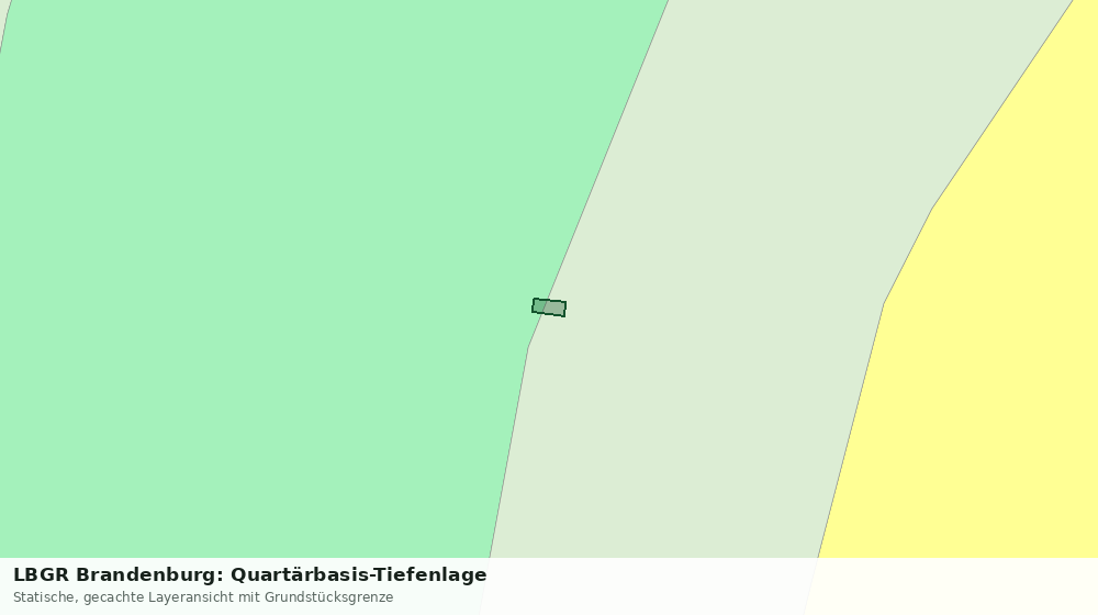 Statische Kartenansicht: LBGR Brandenburg: Quartärbasis-Tiefenlage